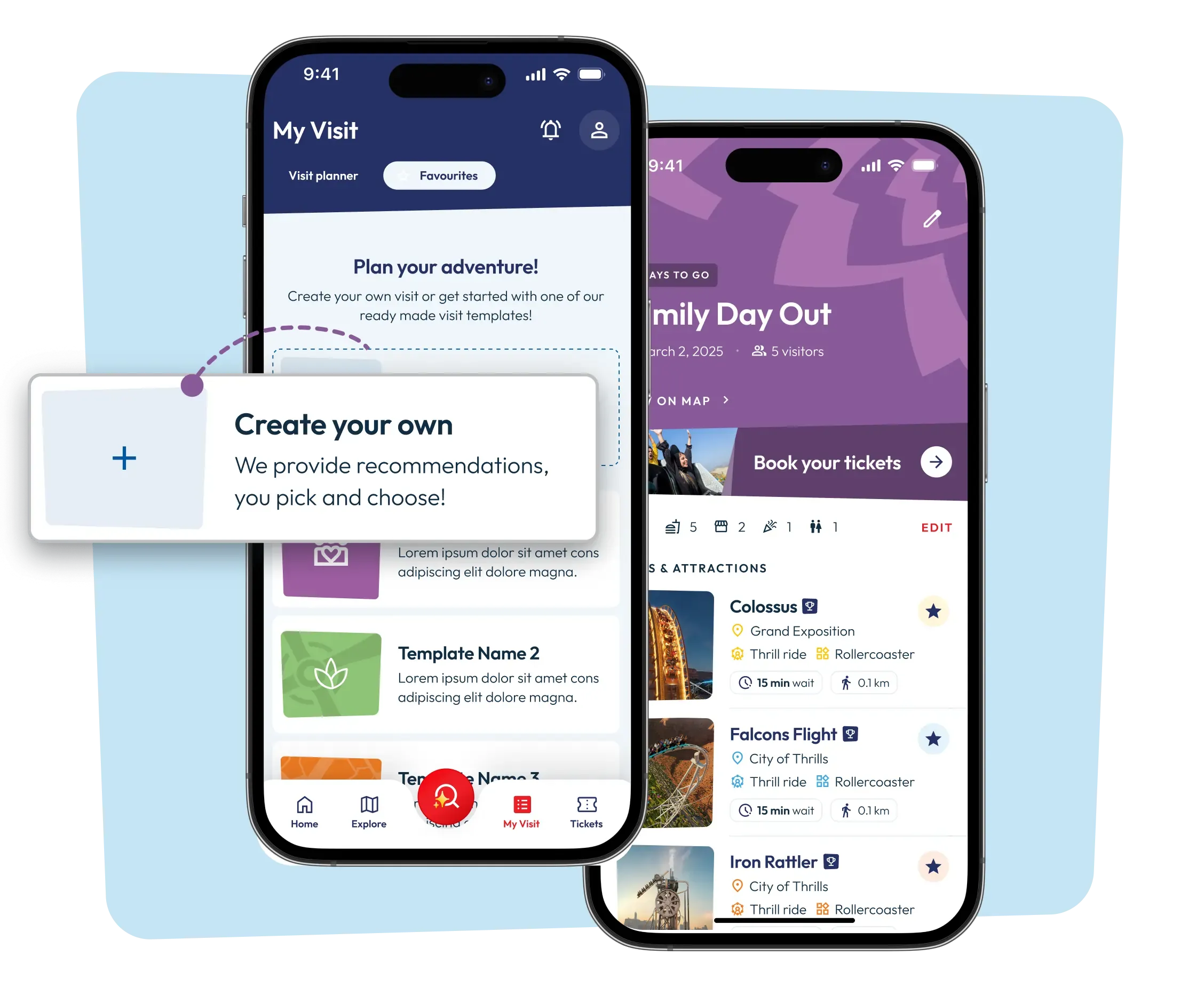 Build a personalized itinerary for your day